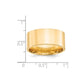 Standard Weight Flat Comfort Fit Wedding Band - WBC