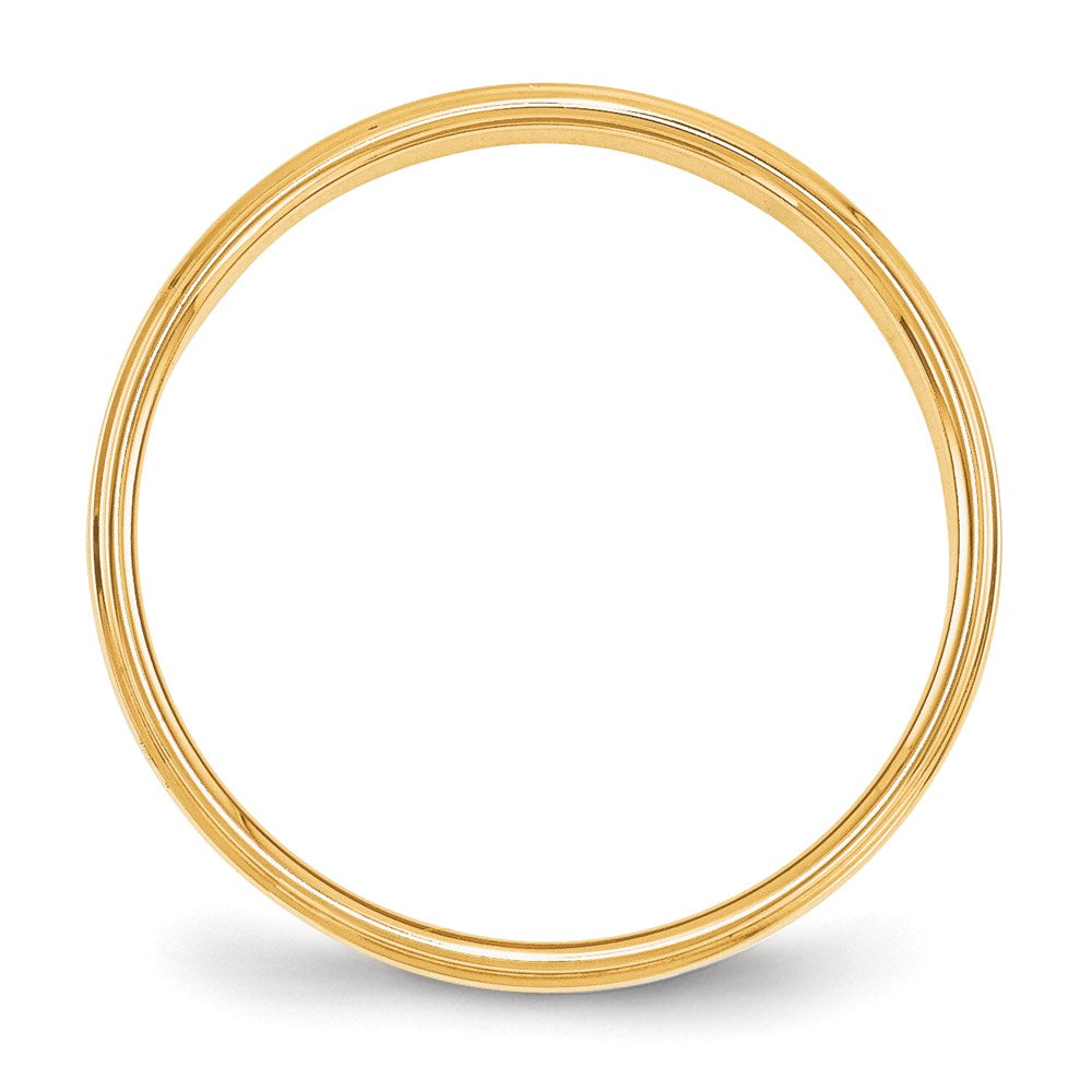 Flat with Step Edge Wedding Band - WBC