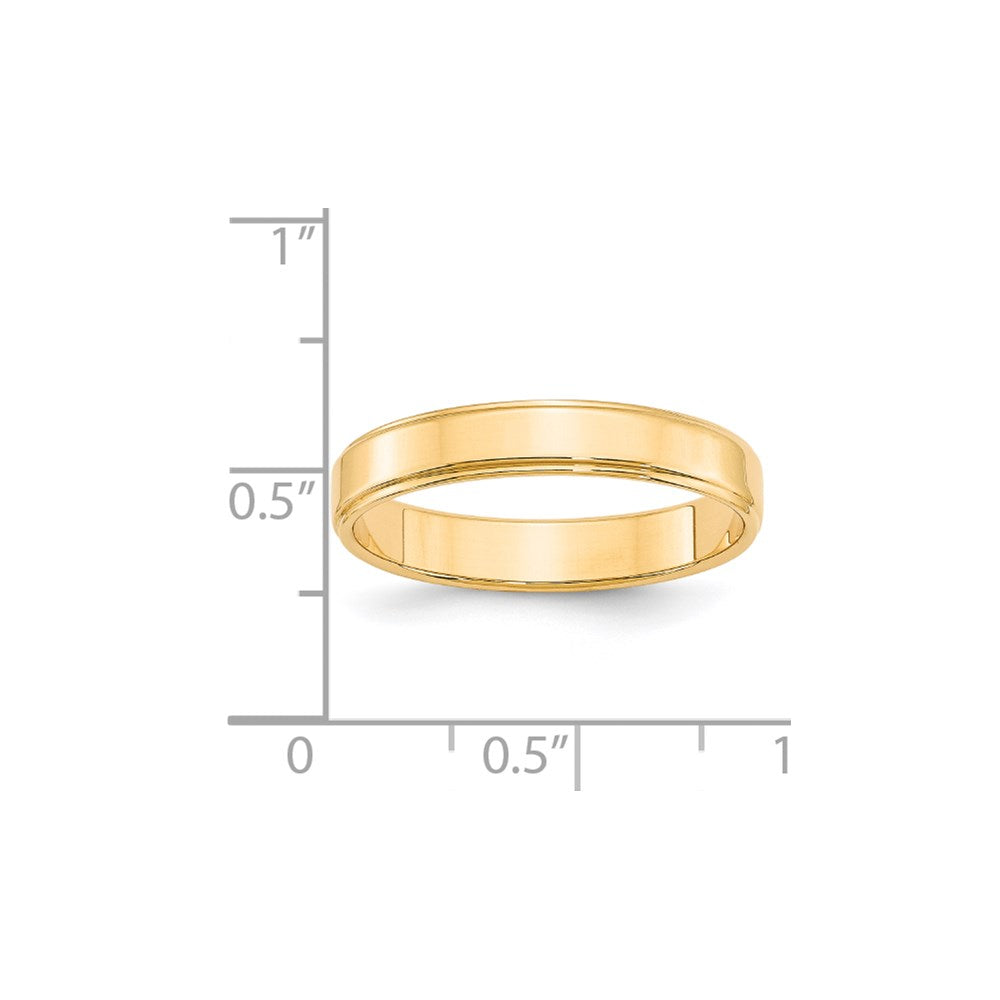 Flat with Step Edge Wedding Band - WBC