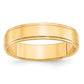 Flat with Step Edge Wedding Band - WBC