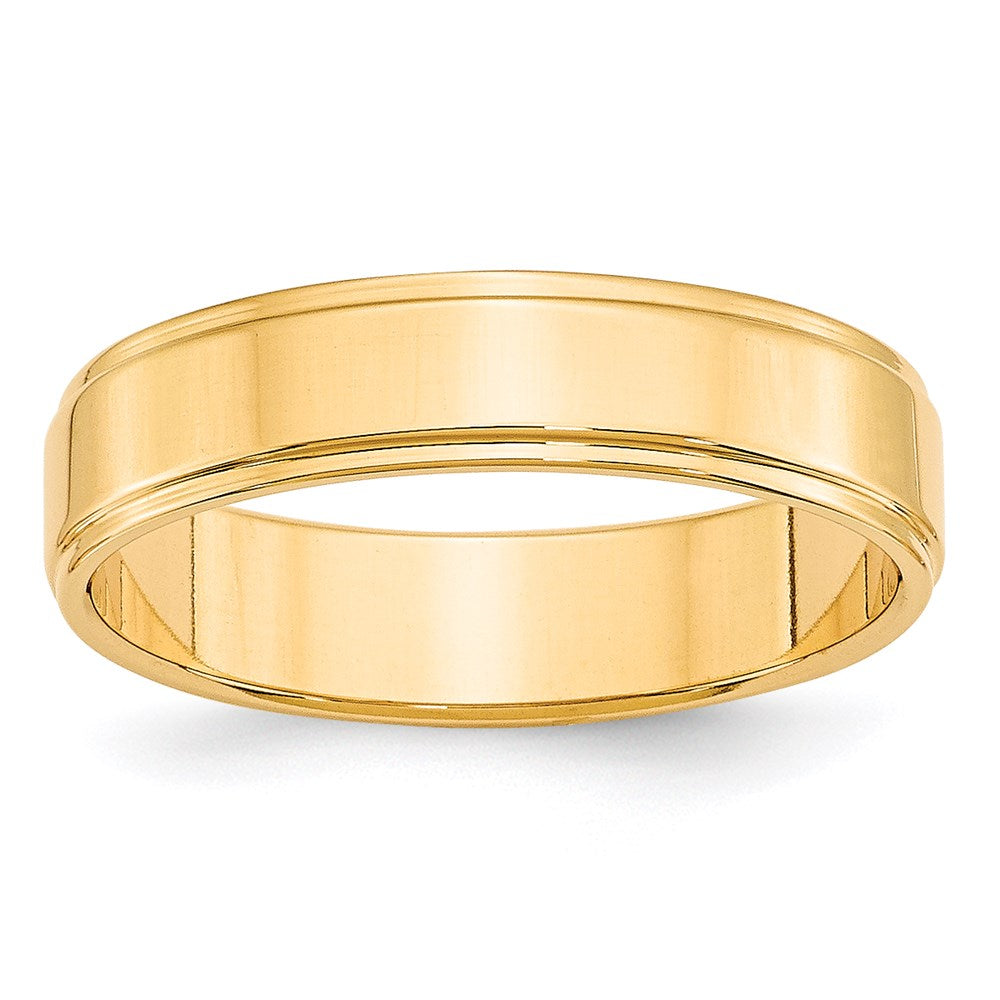 Flat with Step Edge Wedding Band - WBC