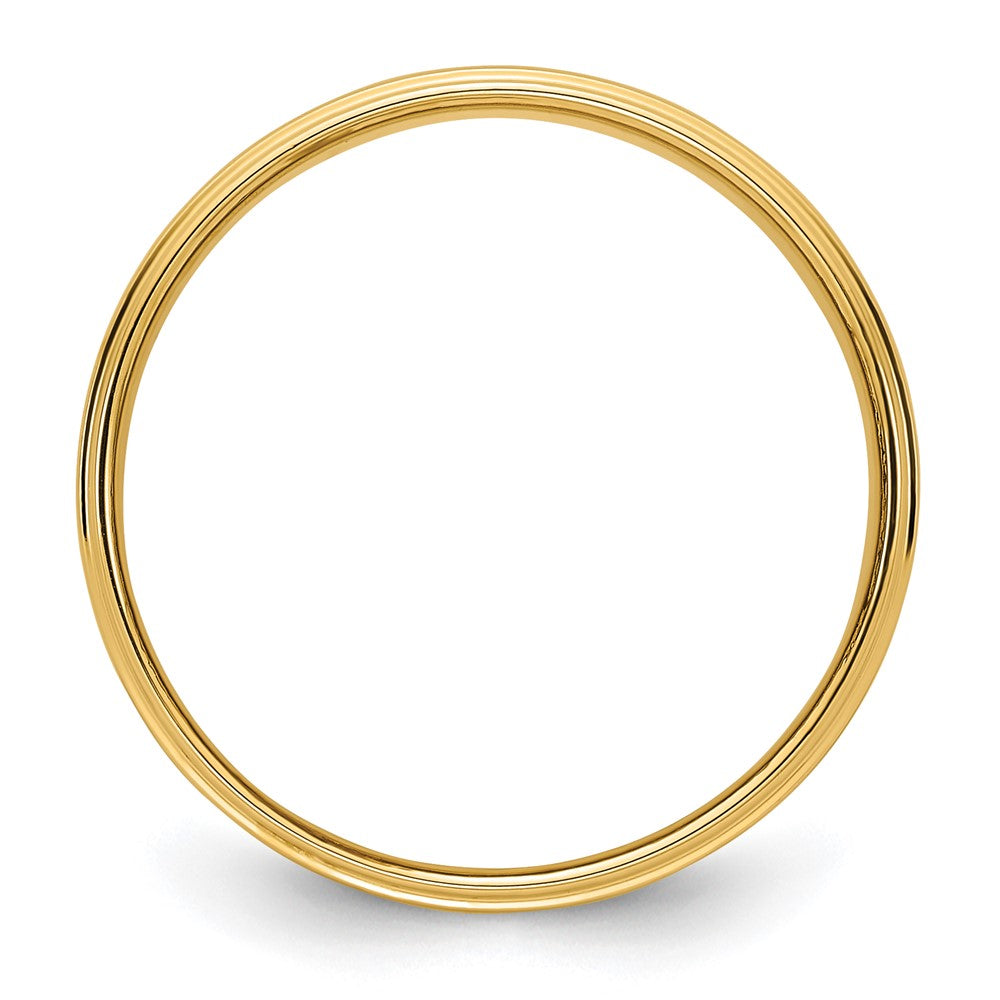 Flat with Step Edge Wedding Band - WBC