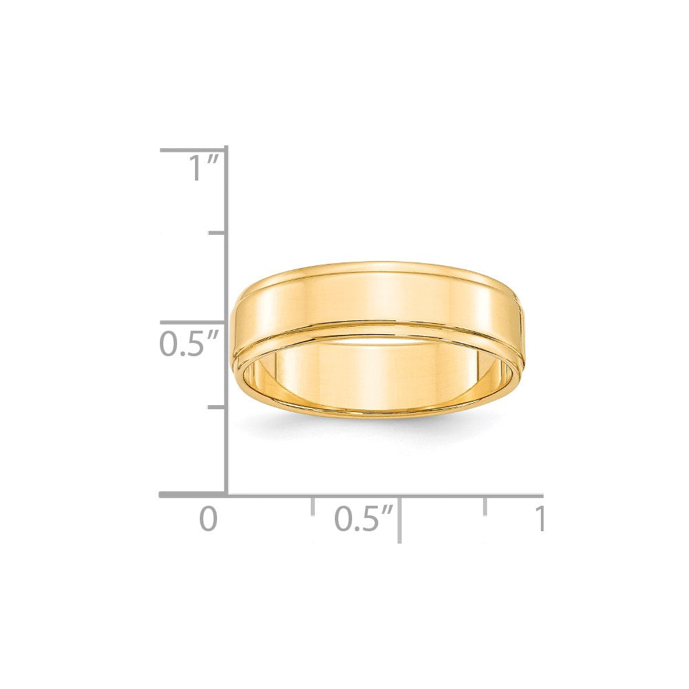 Flat with Step Edge Wedding Band - WBC