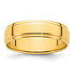 Flat with Step Edge Wedding Band - WBC