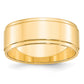 Flat with Step Edge Wedding Band - WBC