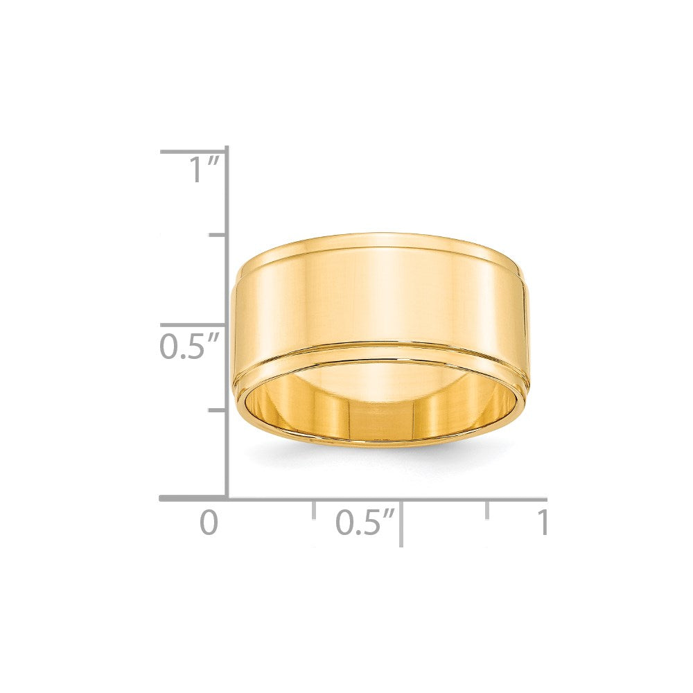 Flat with Step Edge Wedding Band - WBC