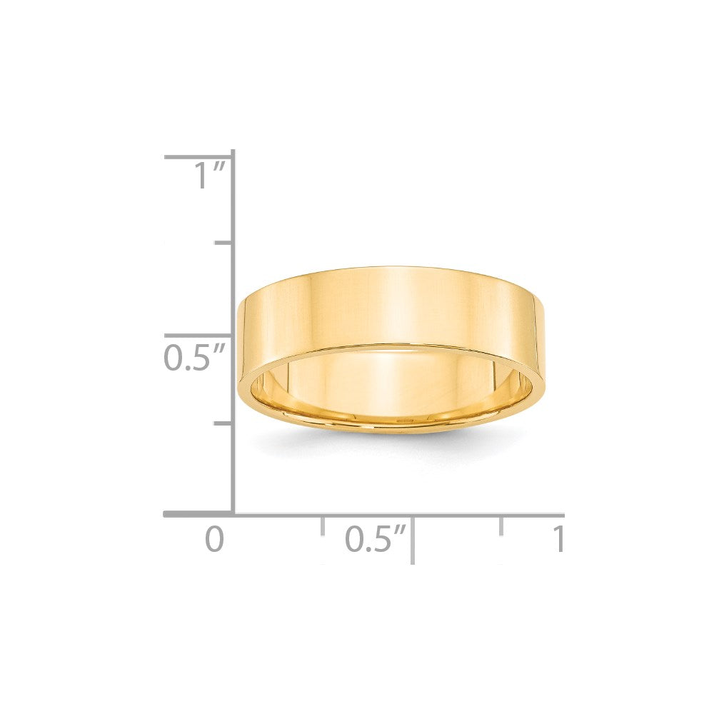 Lightweight Flat Wedding Band - WBC