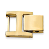 10mm x 14mm H-Clasp Gold-tone Stainless Steel Fold-over Extender