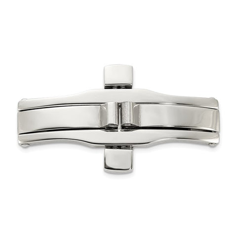 Ladies Stainless Steel Double Press Butterfly Clasp 4x8x35mm