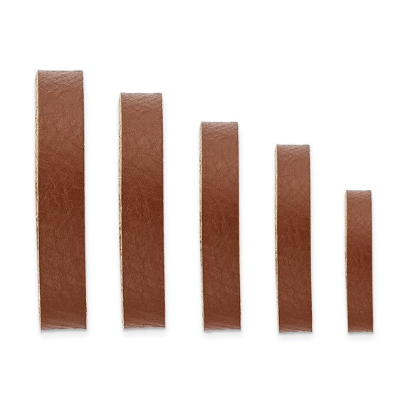 27 Piece Brown Leather 10-30mm Watch Strap Keeper Assortment