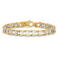 Two-tone Hand-polished Fancy Link Bracelet - WBC