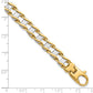 Two-tone Hand-polished Fancy Link Bracelet - WBC