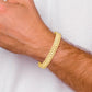 Polished and Satin Mens Fancy Link Bracelet - WBC