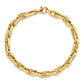 Polished Fancy Long Cable Link Mens Bracelet - WBC