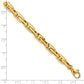 Polished Fancy Long Cable Link Mens Bracelet - WBC