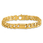 Polished Fancy Curb Chain Mens Bracelet - WBC