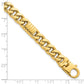 Polished Fancy Curb Chain Mens Bracelet - WBC