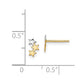 and Rhodium Madi K 3-Star Childrens Post Earrings - WBC