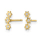 Madi K Stars CZ Childrens Post Earrings - WBC