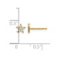 Madi K Star CZ Childrens Post Earrings - WBC