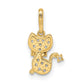 Madi K CZ Cat Childrens Pendant - WBC