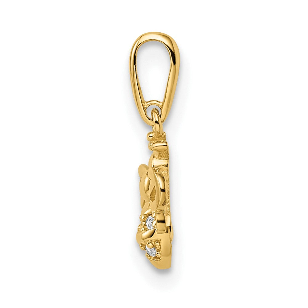 Madi K CZ Bumble Bee Childrens Pendant - WBC