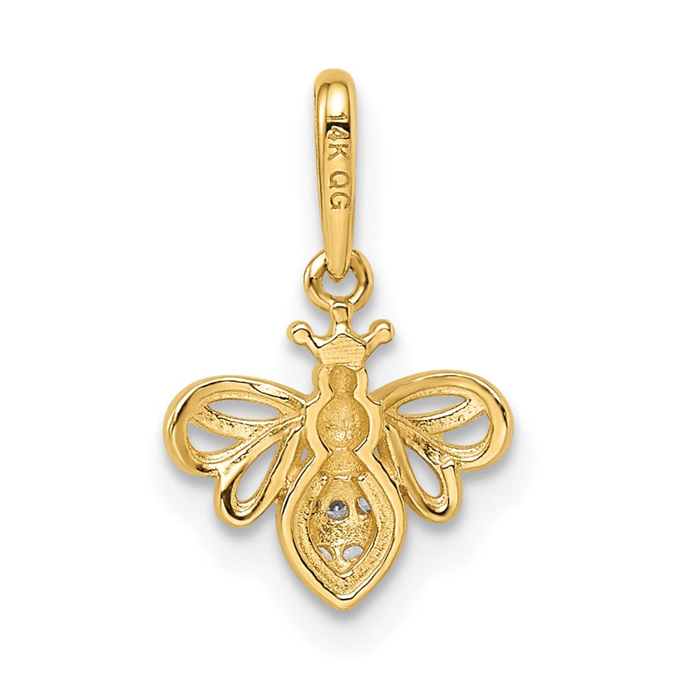 Madi K CZ Bumble Bee Childrens Pendant - WBC