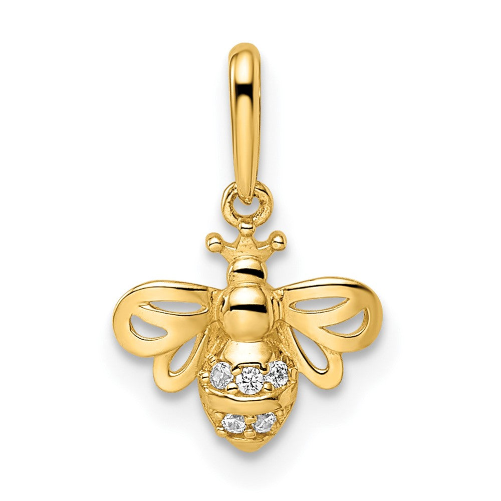 Madi K CZ Bumble Bee Childrens Pendant - WBC