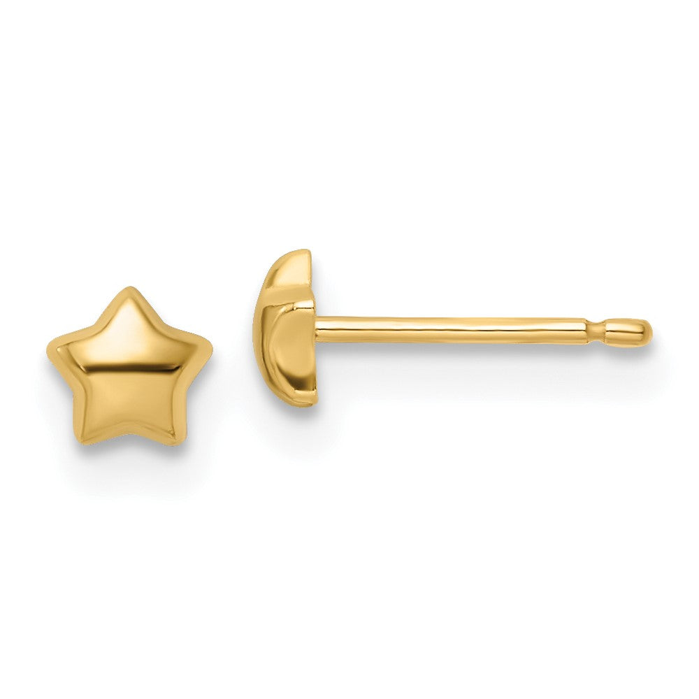 Madi K Polished Star Childrens Post Earrings - WBC