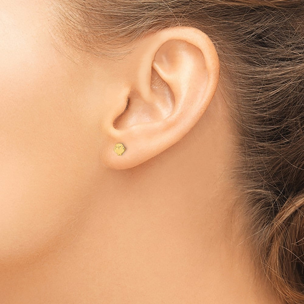 Madi K Polished & Satin Owl Post Earrings - WBC