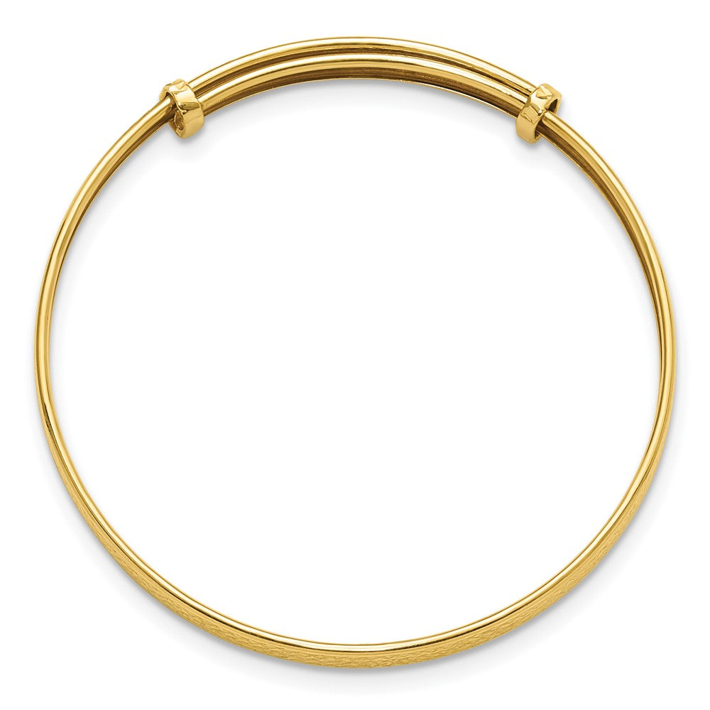 Polished Diamond-cut Flexible Baby Bangle - WBC