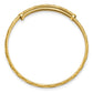 Satin and Diamond-cut Flexible Baby Bangle - WBC