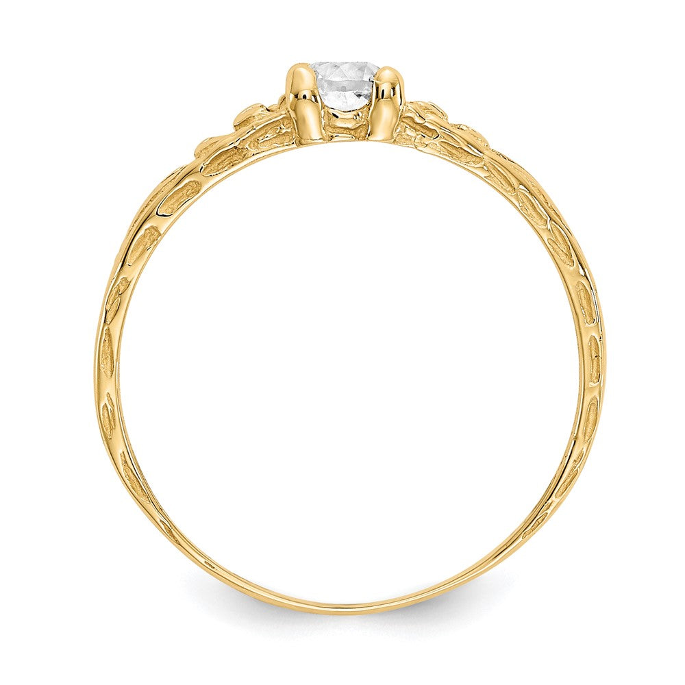 Madi K Topaz Birthstone Baby / Childrens Ring - WBC