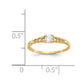 Madi K Topaz Birthstone Baby / Childrens Ring - WBC