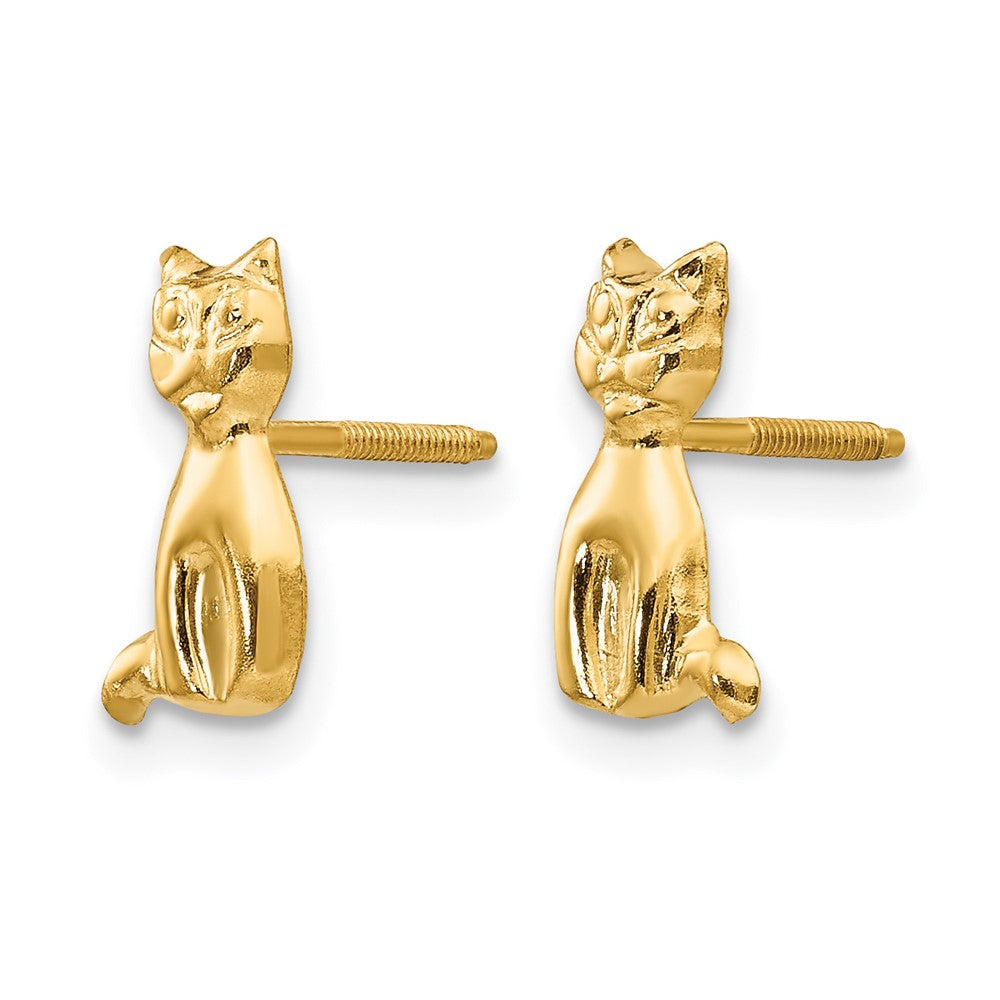 Madi K Cat Childrens Post Earrings - WBC