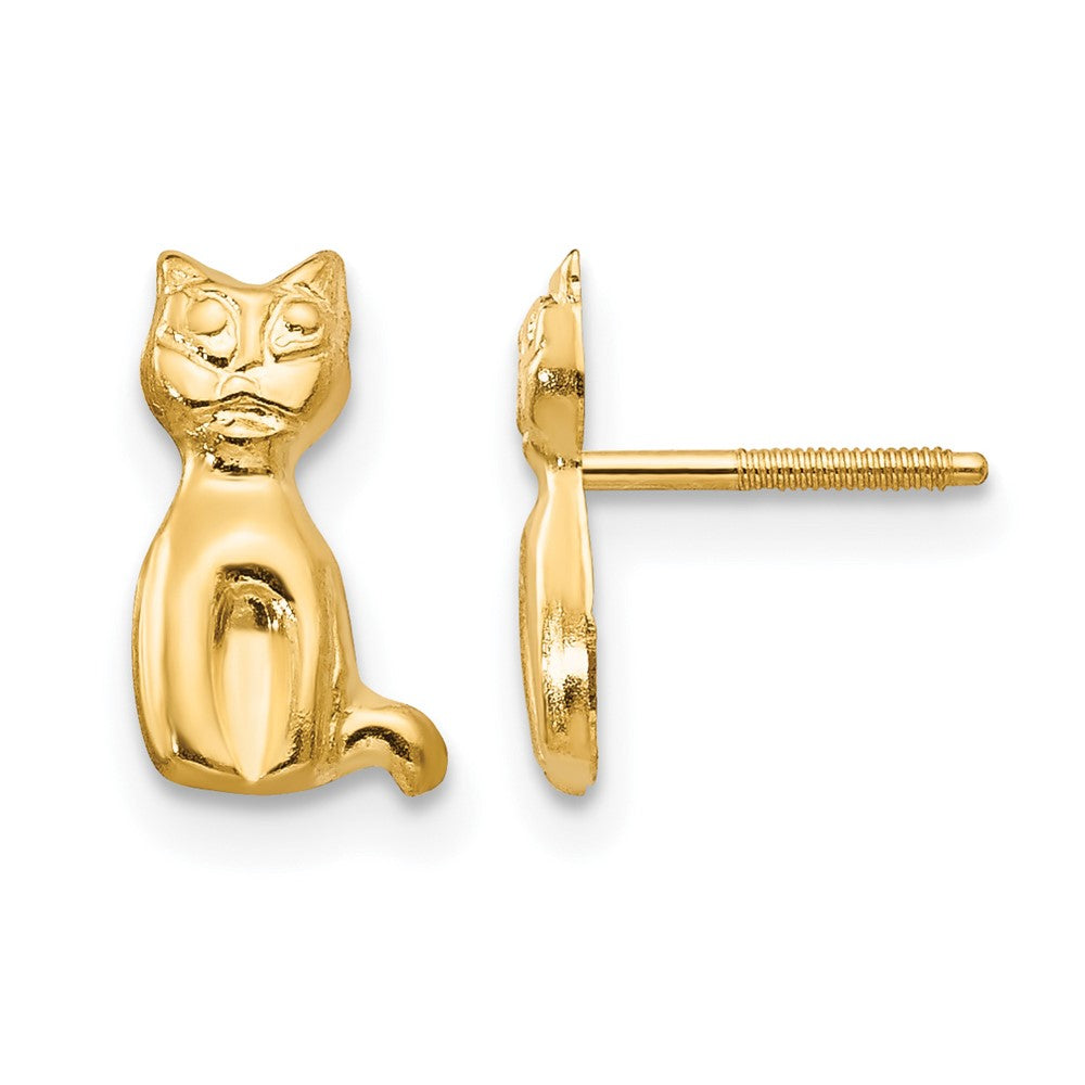Madi K Cat Childrens Post Earrings - WBC