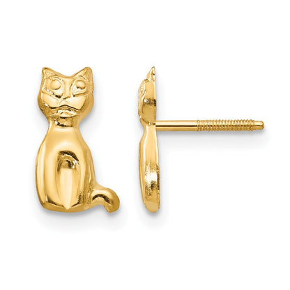 Madi K Cat Childrens Post Earrings - WBC