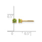 Madi K Round Imitation Peridot August Birthstone Screwback Post Earrings - WBC