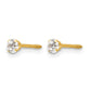 Madi K Round CZ Post Earrings - WBC