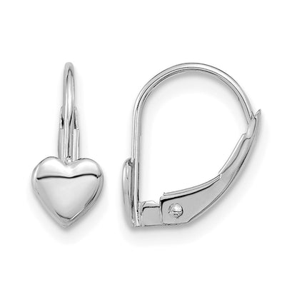 Madi K Heart Childrens Leverback Earrings - WBC