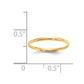 Madi K Polished Half Round Band Baby / Childrens Ring - WBC