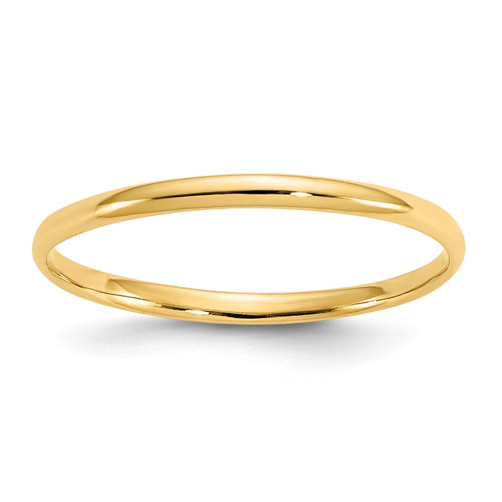 Madi K Polished Half Round Band Baby / Childrens Ring - WBC