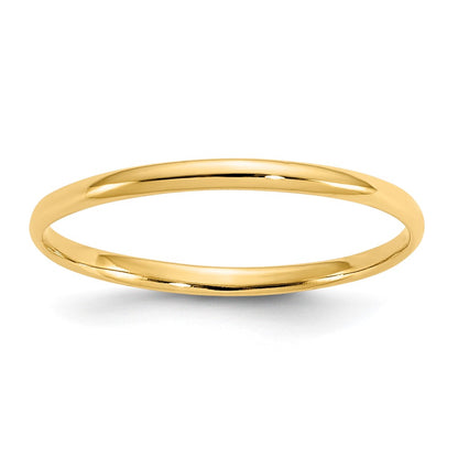 Madi K Polished Half Round Band Baby / Childrens Ring - WBC