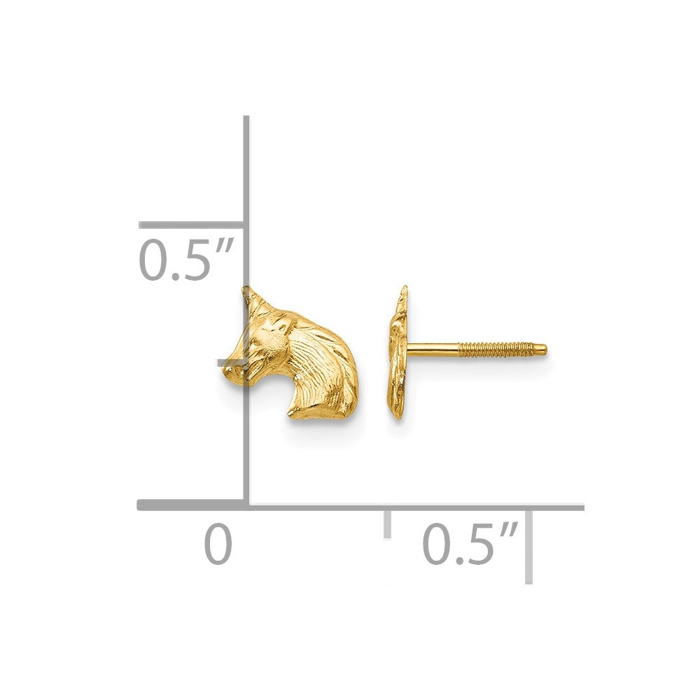 Madi K Unicorn Childrens Post Earrings - WBC