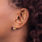 Madi K Pink CZ Childrens Leverback Earrings - WBC