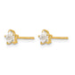 Madi K CZ Star Childrens Post Earrings - WBC