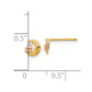 and Madi K CZ Moon and Star Childrens Post Earrings - WBC