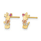 and Madi K CZ Reindeer Childrens Post Earrings - WBC