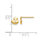 Madi K CZ Duck Childrens Post Earrings - WBC
