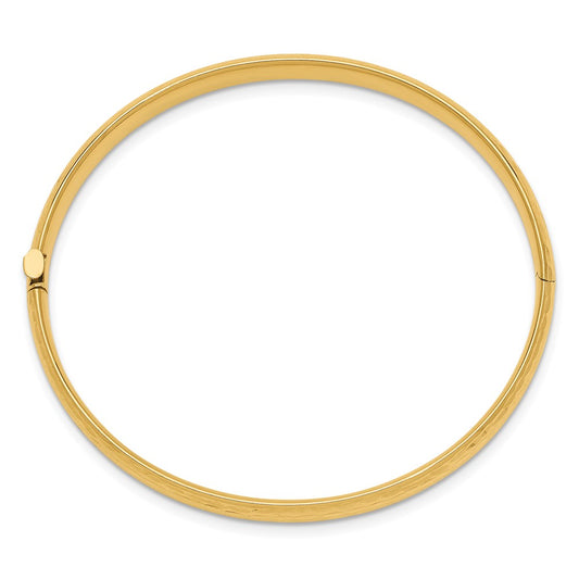 Madi K Kids Polished Hammered Hinged Childs Bangle - WBC